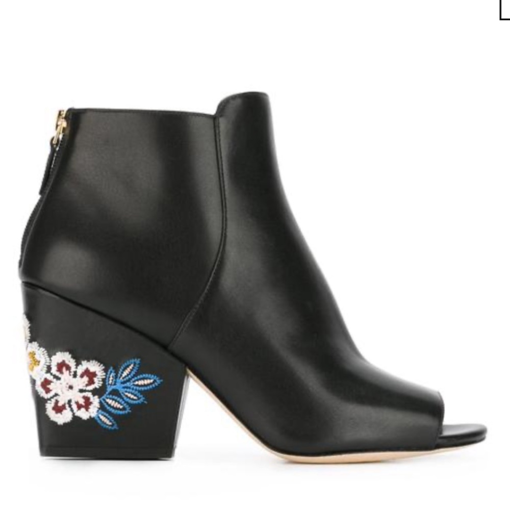 Tory Burch embroidered floral bootie